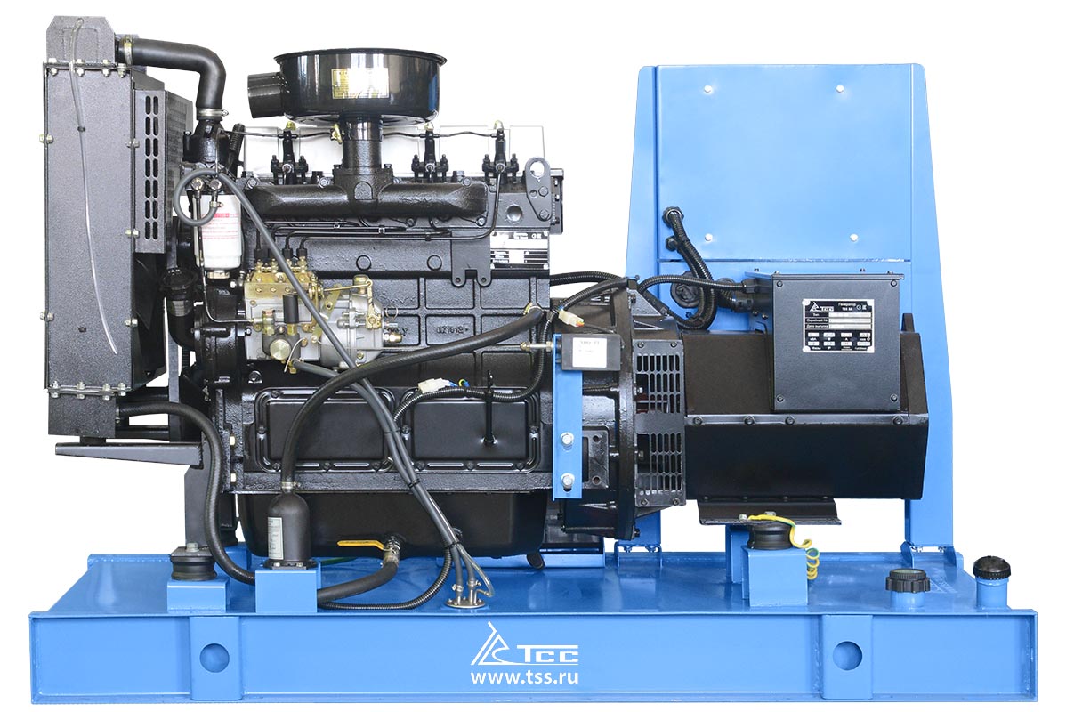 Дизельный генератор ТСС ЭД-20-Т400 с АВР в погодозащитном кожухе на прицепе