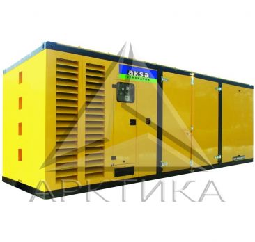 Дизельный генератор Aksa APD1100M в кожухе с АВР